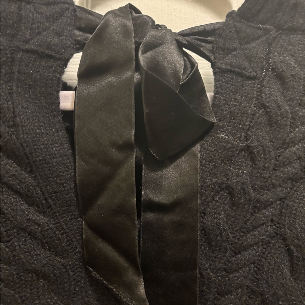 J crew Tie Back Cable Knit Sweater - Picture 5 of 9